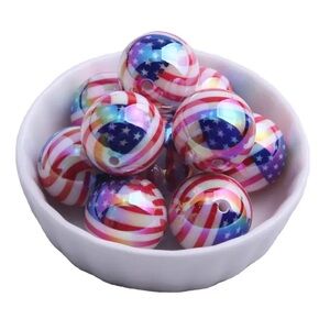 American Flag Beads